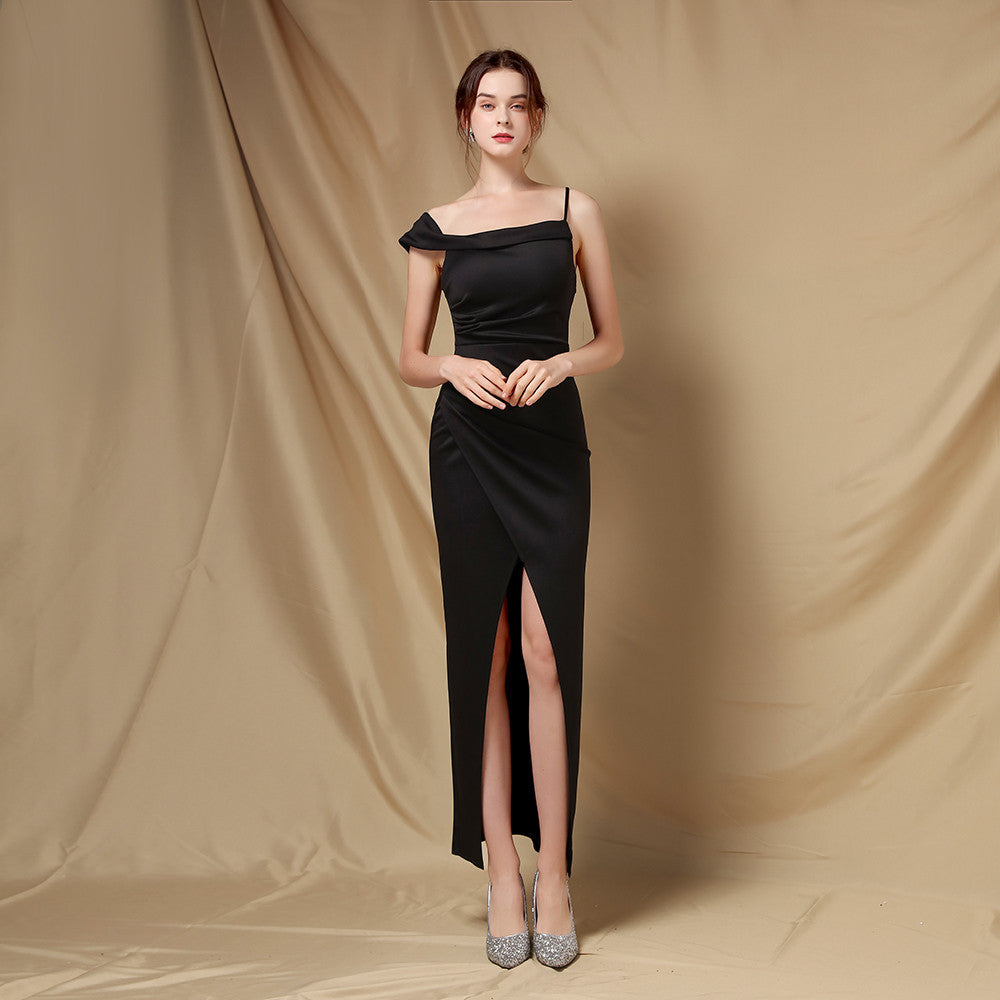 Toastkleid Braut Frühling Schulterfrei Brautkleid Schlankheits Cocktail Kurzes Abendkleid