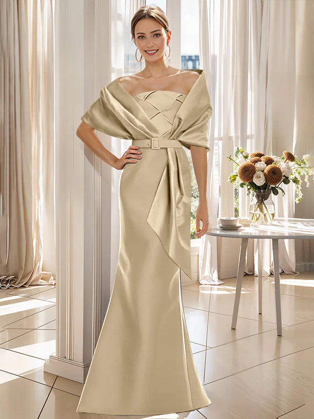 two piece formal dresses mother of bride 2 Floor Length Trumpet Dress For – YOYOCAMP Size:EU 43 / US 9.5-10 Fun Office Party Themes length pencil skirt plus size clothing stores online
