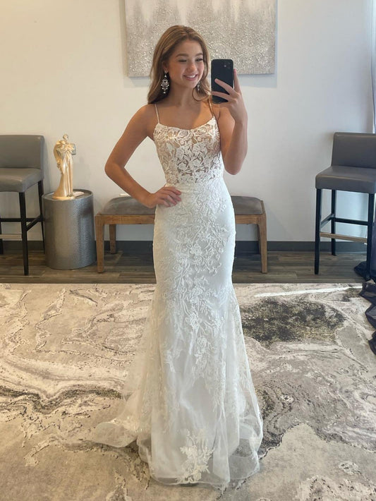 Roycebridal Billie | Vestido de fiesta largo de sirena blanco