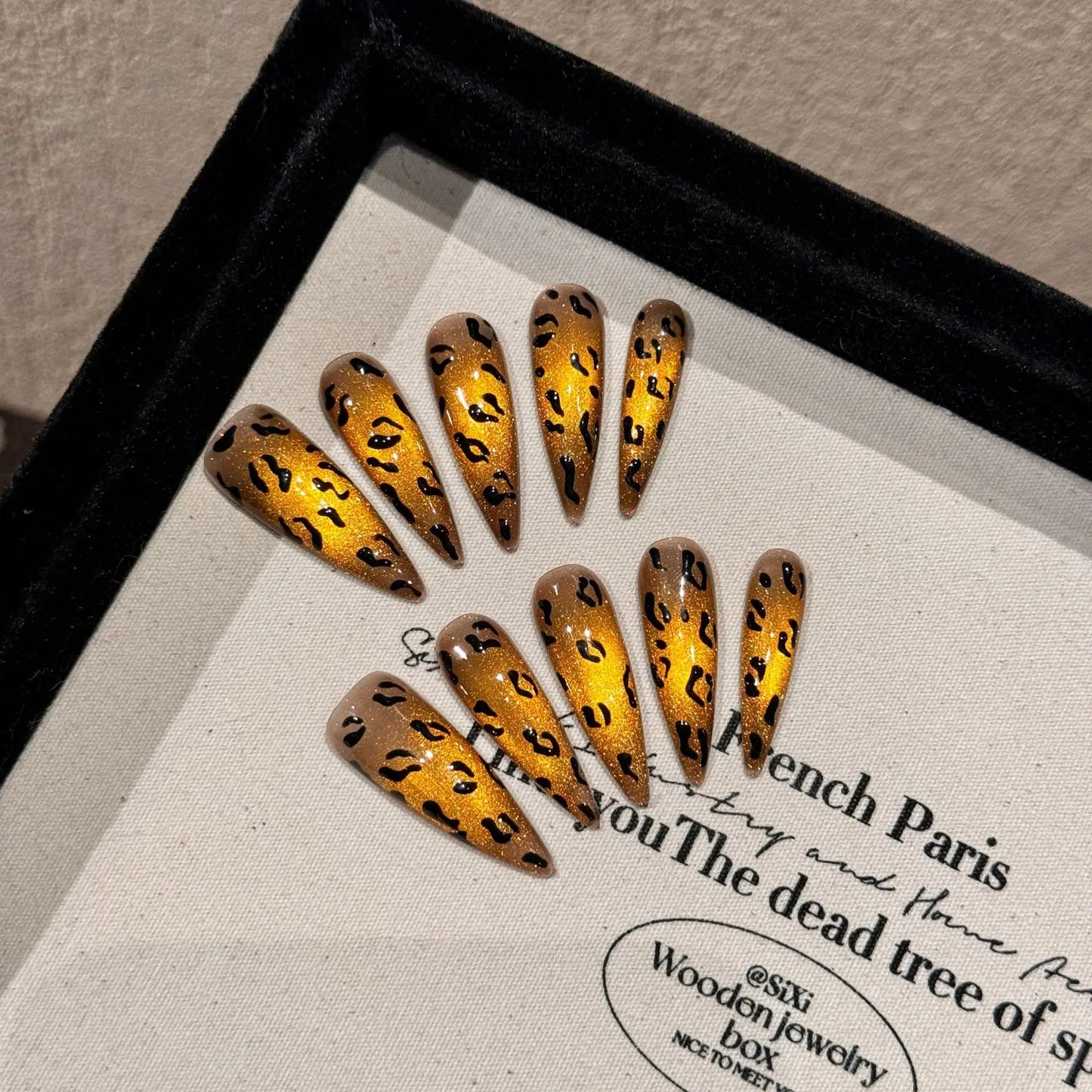 Uñas postizas reutilizables de diseño lujoso recién llegadas, uñas acrílicas cortas a presión, uñas artificiales