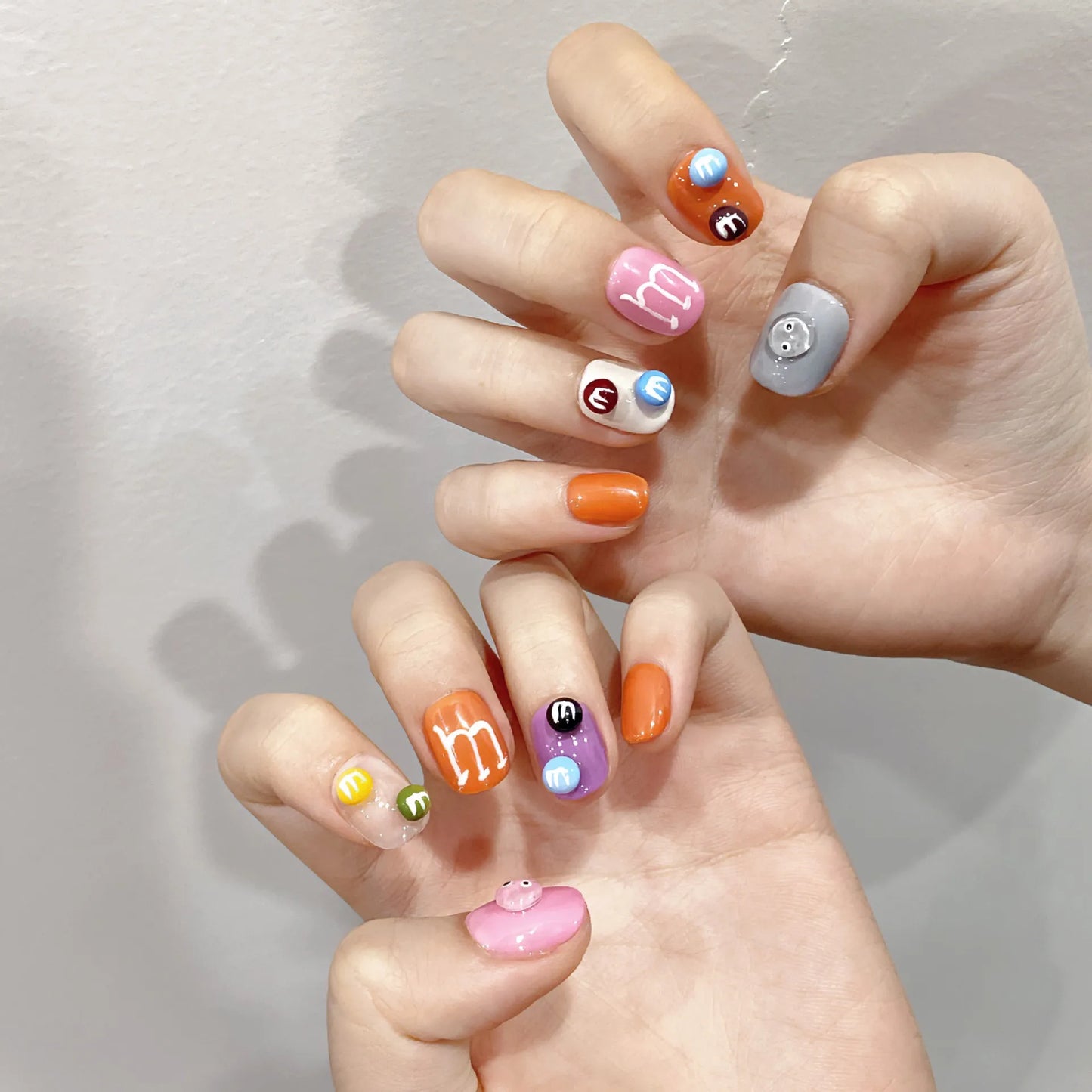 Nuevo estilo hecho a mano con diferentes formas artificiales para salón de uñas, cubierta completa extraíble ABS, puntas para uñas a presión
