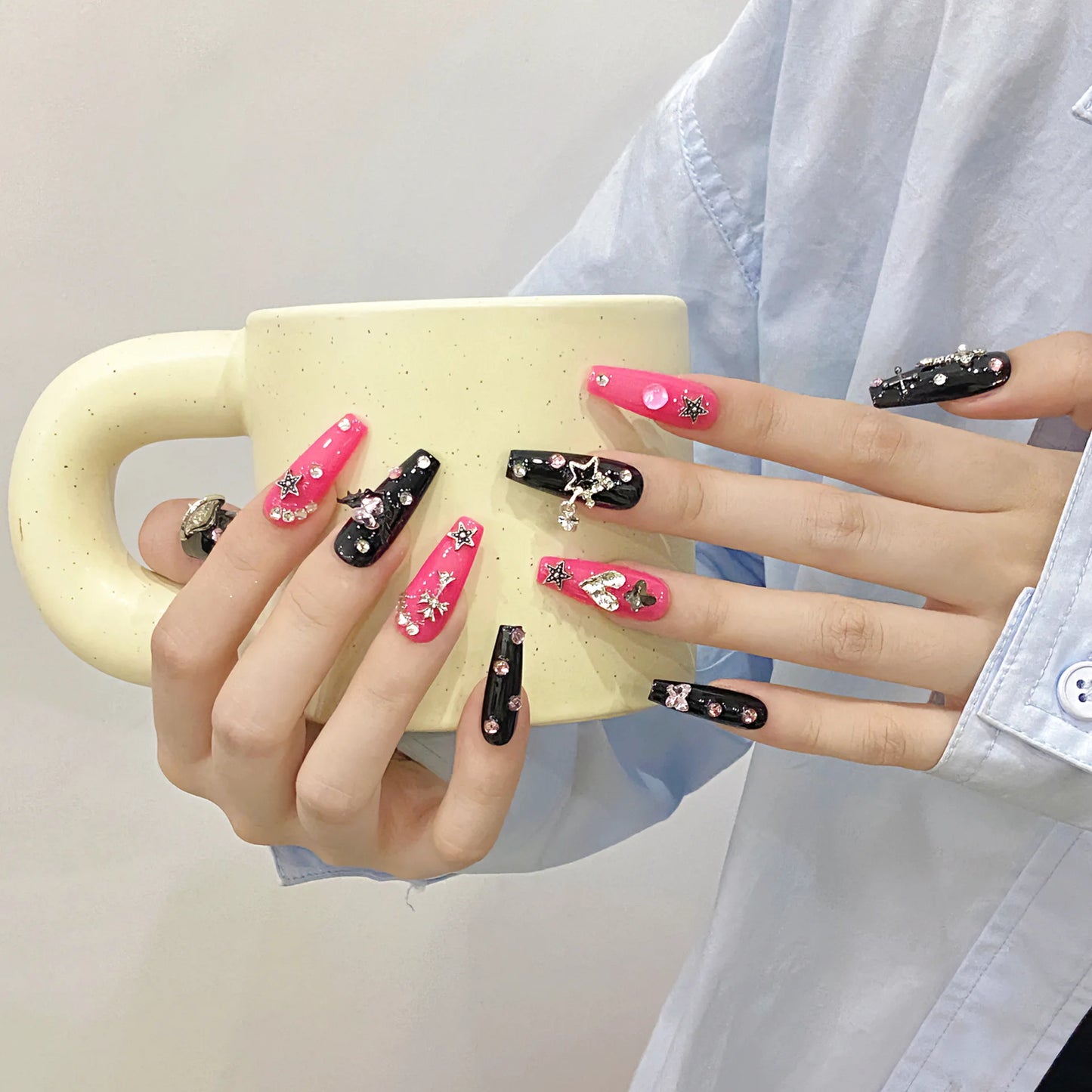 High Quality Press on Nails Full Cover Gel Artificial Nail Stick on Nails
