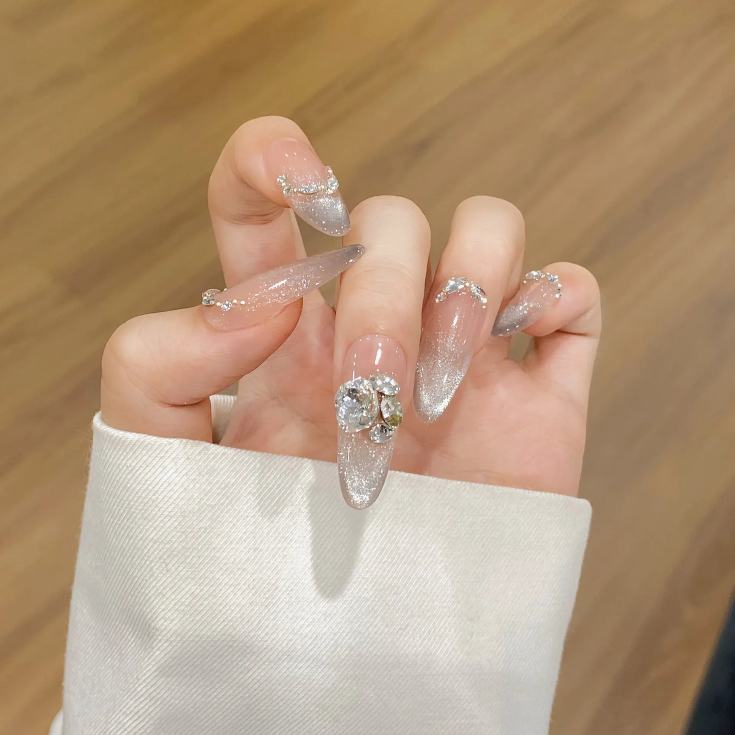 Nuevo estilo hecho a mano con diferentes formas artificiales para salón de uñas, cubierta completa extraíble ABS, puntas para uñas a presión