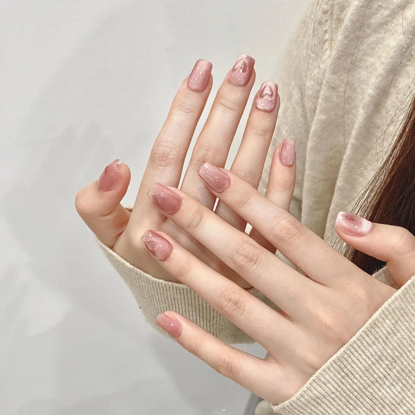 Nuevo estilo hecho a mano con diferentes formas artificiales para salón de uñas, cubierta completa extraíble ABS, puntas para uñas a presión