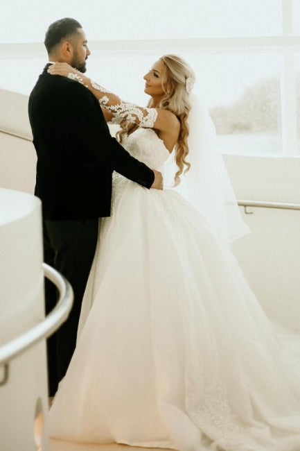 Schulterfreies Sweetheart-Sommer-Strand-Brautkleid
