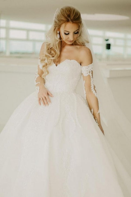 Schulterfreies Sweetheart-Sommer-Strand-Brautkleid
