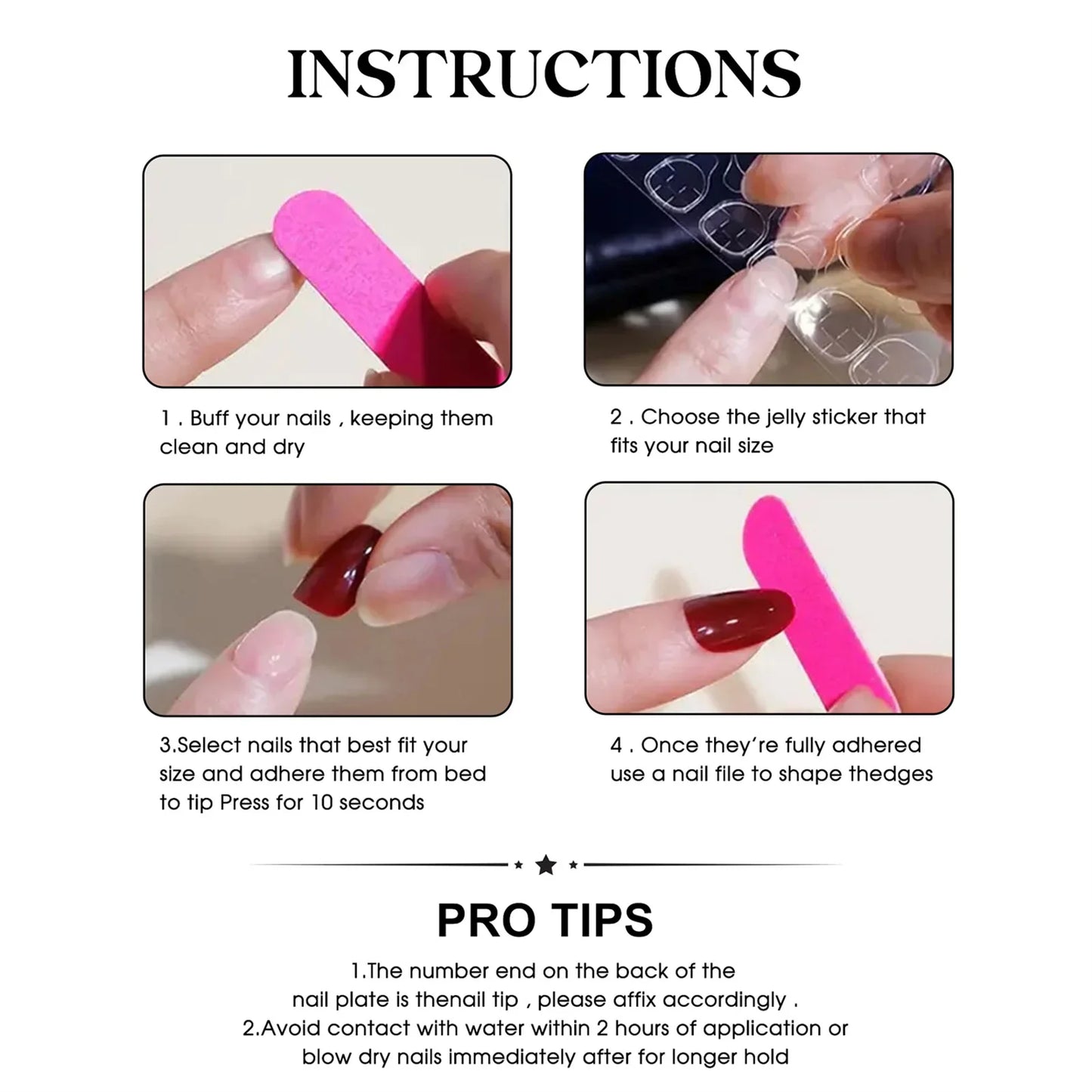10 uñas postizas hechas a mano, estilo retro, con lámina dorada, estilo francés, forma de cereza, diamante, pico de pato, de lujo.