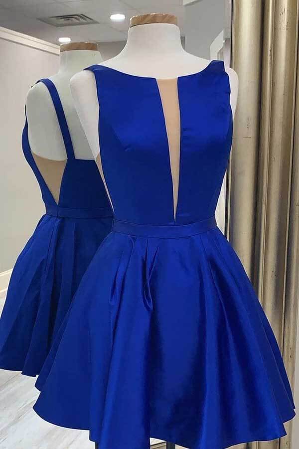 Einfache grüne A-Linie Günstige Homecoming Kleider, Junior Homecoming Kleid