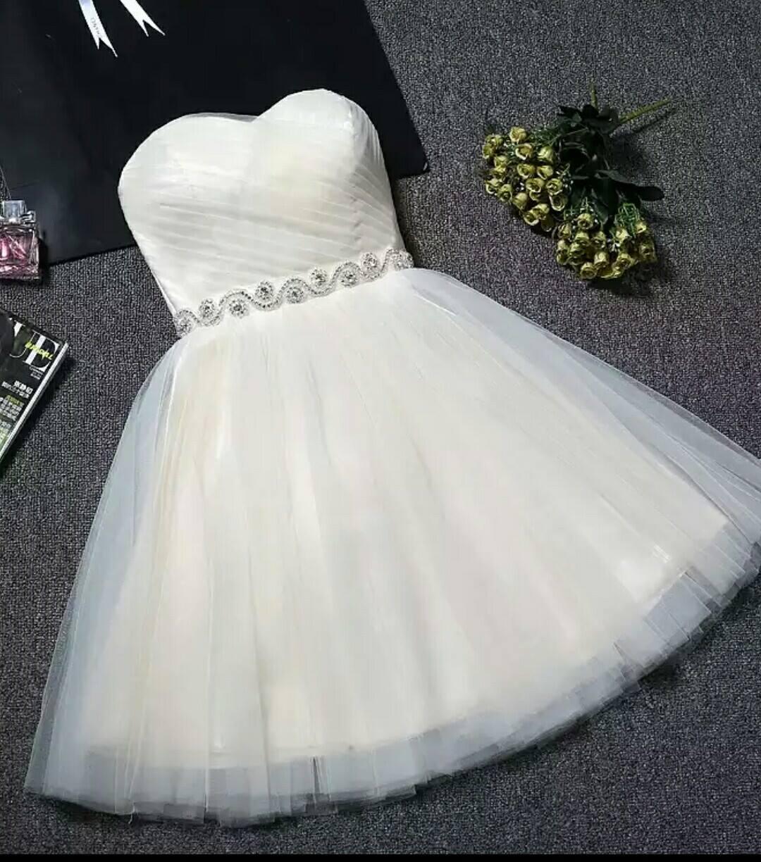 Trägerloses Sweetheart Neck Homecoming Kleid Blush Pink Kurze Ballkleider