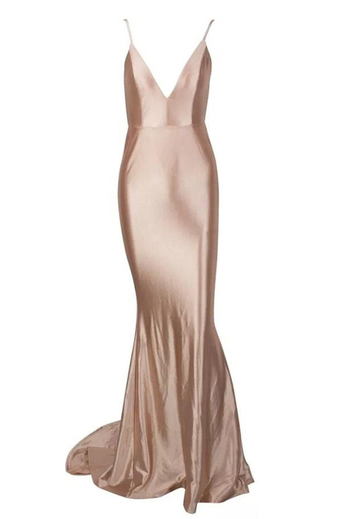 Vestidos de noche color champán | Vestidos largos de fiesta