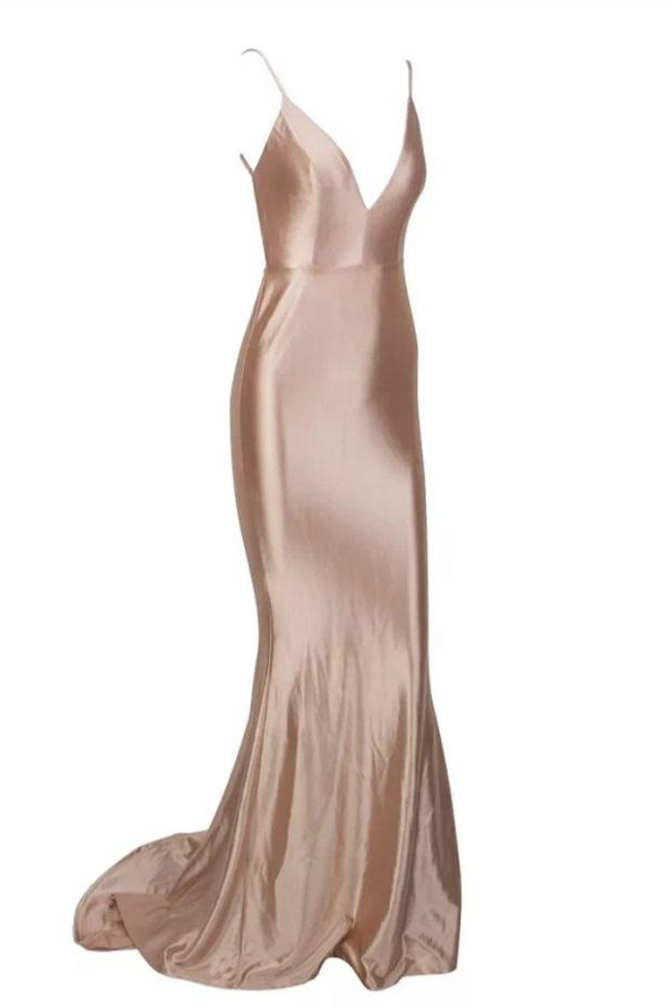 Vestidos de noche color champán | Vestidos largos de fiesta