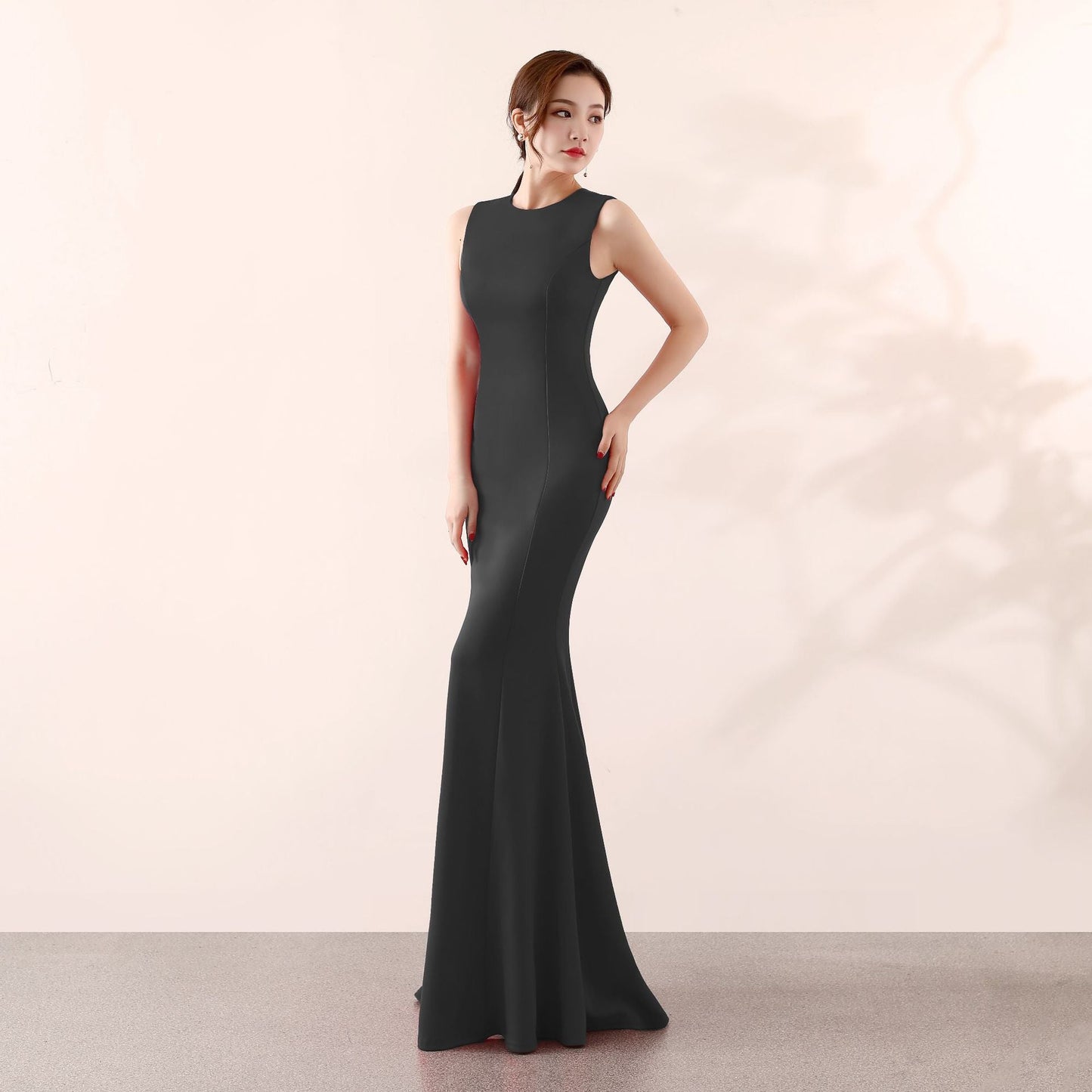 Toastkleid Braut Hochzeit Lang Cocktail Elegant Fischschwanz Verlobung Braut Abendkleid Frauen – Bestes Hochzeitskleid für die Braut