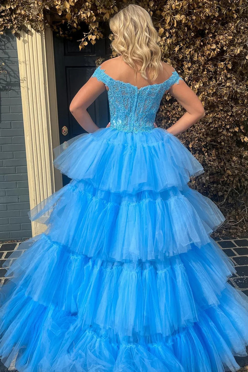 High Low Homecoming-Ballkleid mit Spitze