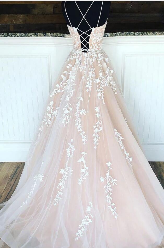Vestidos de noche de diseñador largos con encaje