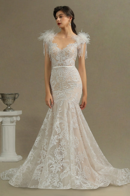 Designer Brautkleider Meerjungfrau | Spitzenbrautkleider online