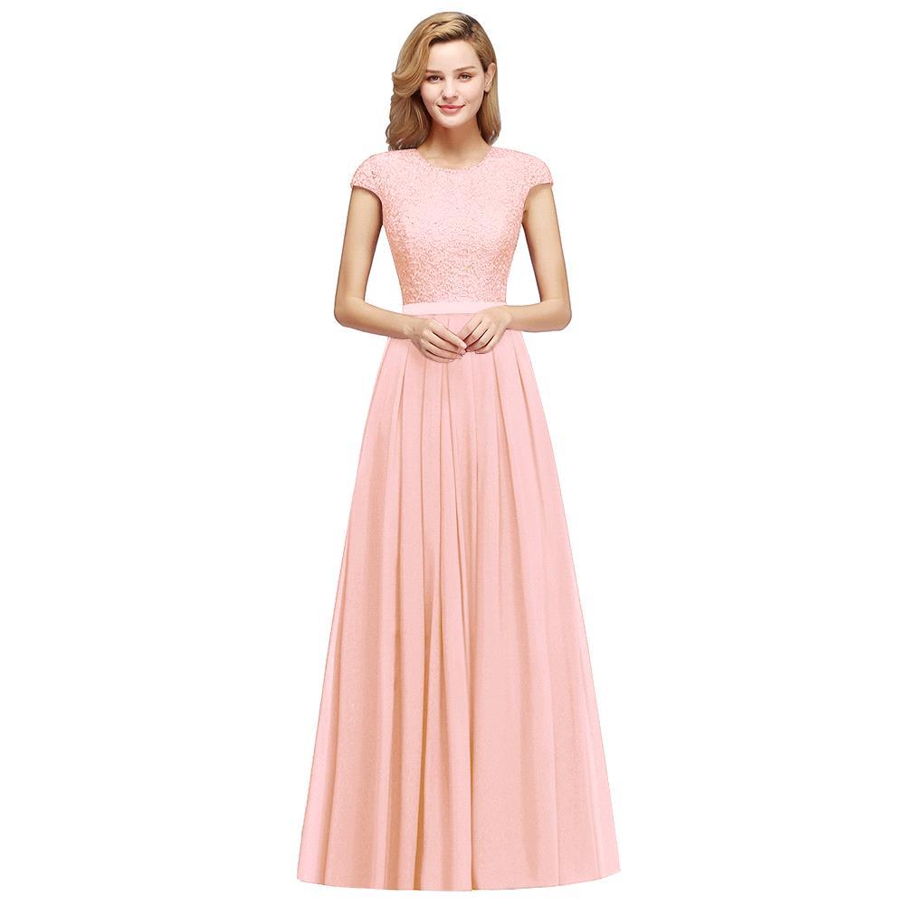 Elegantes A-Linien-Abendkleid mit Flügelärmeln, marineblau, langes Partykleid