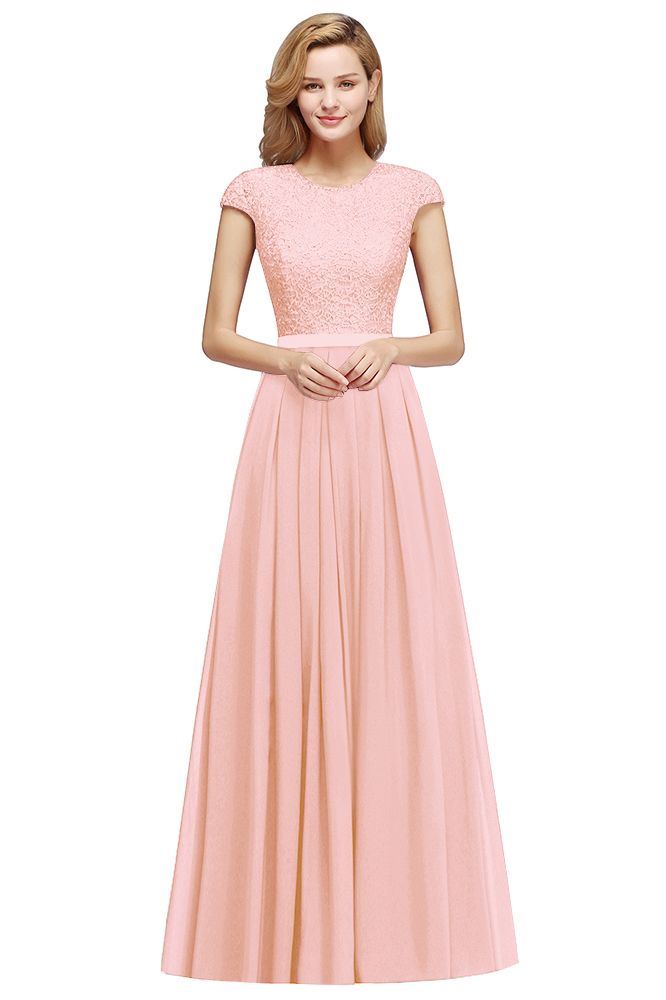 Elegantes A-Linien-Abendkleid mit Flügelärmeln, marineblau, langes Partykleid