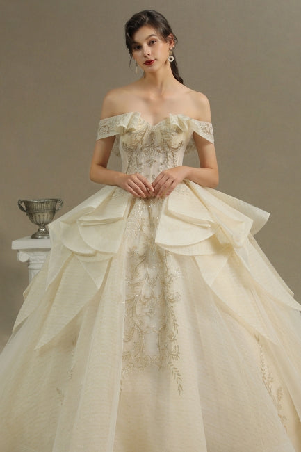 Elegante Brautkleider Prinzessin | Brautkleider mit Spitze
