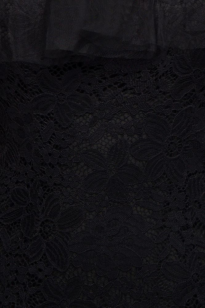 Vestidos de fiesta de tul con encaje de sirena y hombros descubiertos hasta el suelo