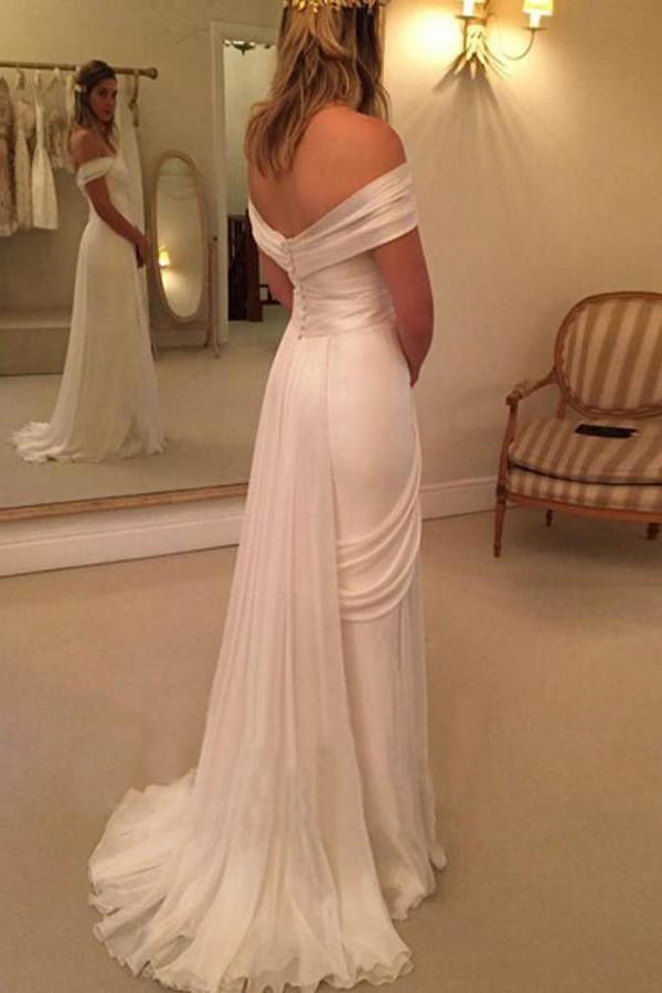 High Quality Strapless Off The Sleeves Long Wedding Dresses