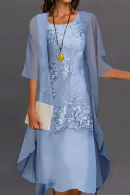 Vestidos de dama de honor cortos color lavanda, vestidos de madre de la novia con encaje