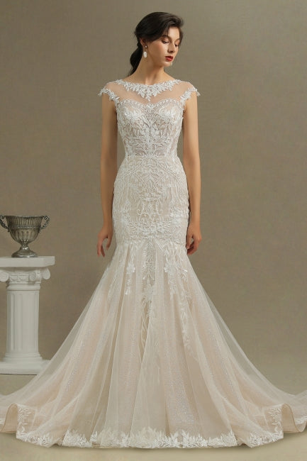 Luxuriöses Meerjungfrauen-Brautkleid | Brautkleider aus Spitze