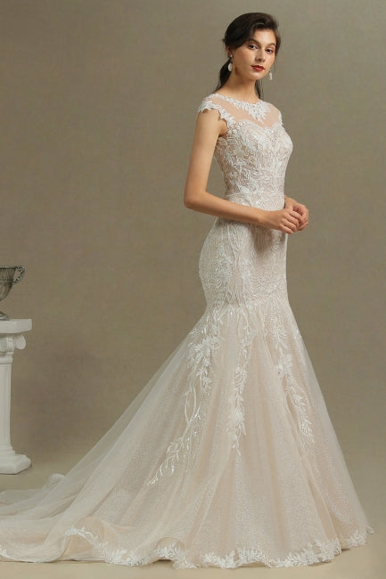 Luxuriöses Meerjungfrauen-Brautkleid | Brautkleider aus Spitze