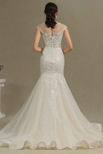 Luxuriöses Meerjungfrauen-Brautkleid | Brautkleider aus Spitze