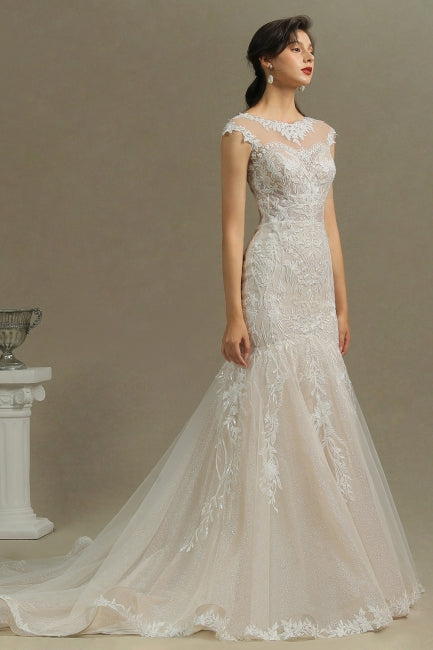 Luxuriöses Meerjungfrauen-Brautkleid | Brautkleider aus Spitze