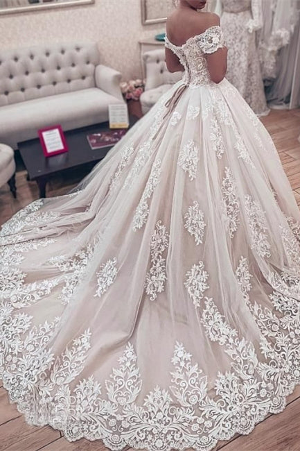 Luxus-Brautkleider Prinzessin | Spitzen-Brautkleider