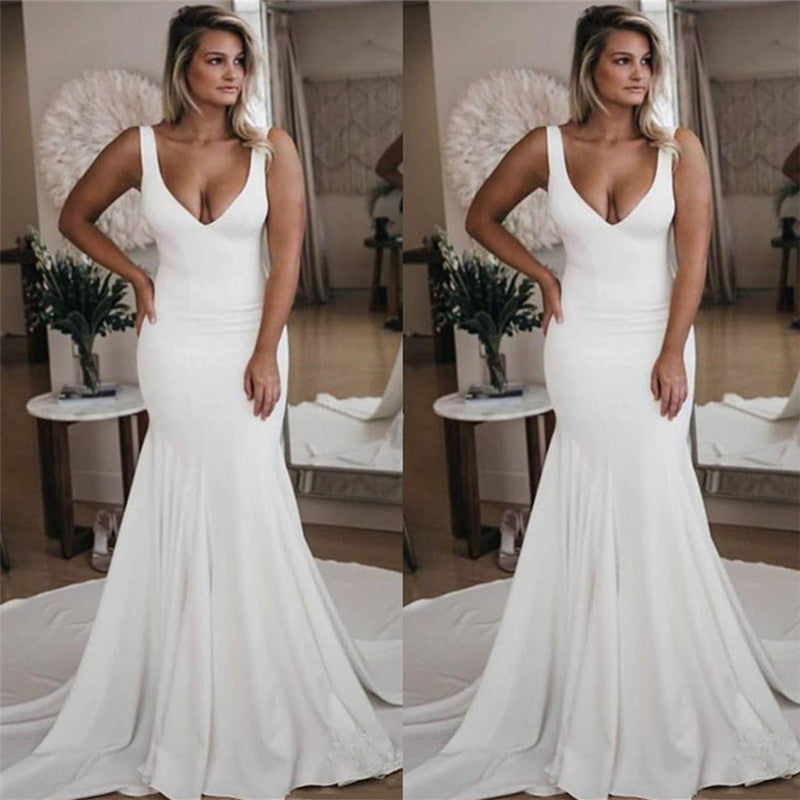Neue Ankunft Blume Appliques Liebsten Brautkleid Ärmellose