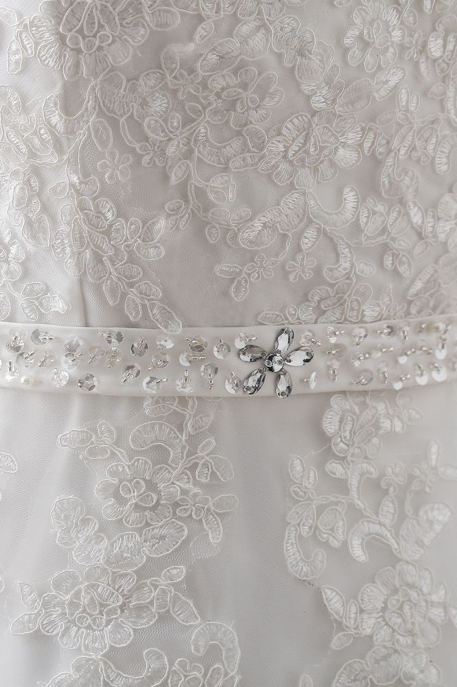 Prinzessin V-Ausschnitt Tüll Neue Ankunft Brautkleid Mit Spitze
