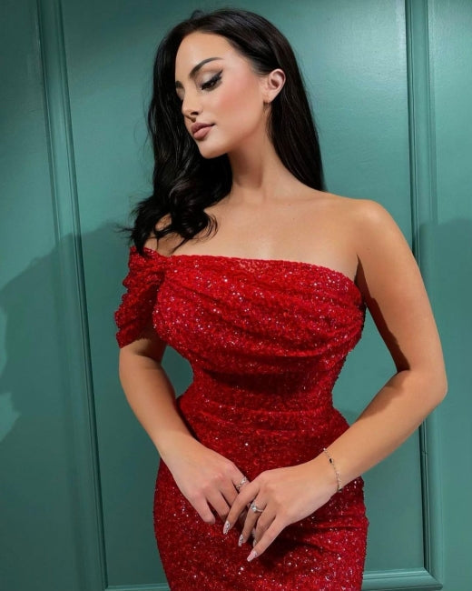 Prom dresses long red | Evening dresses glitter