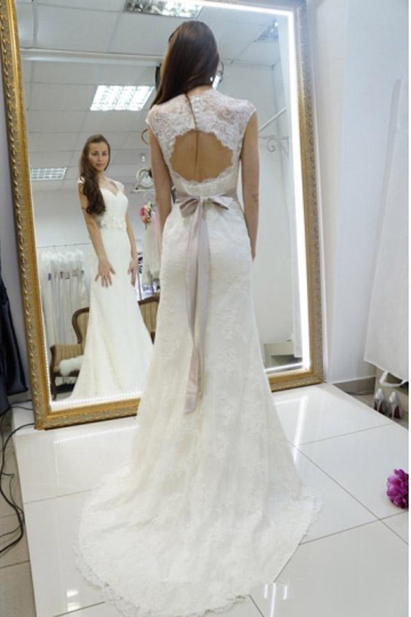 Schatz Spitze Applikationen Schärpen Meerjungfrau Brautkleid
