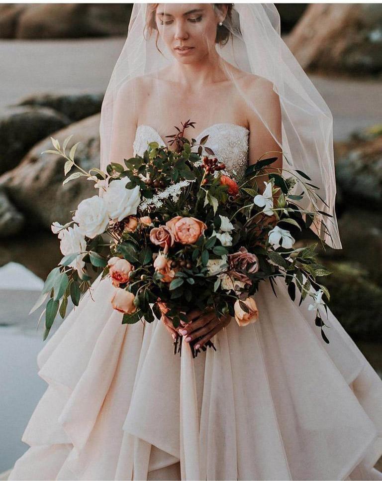 Sweetheart Neck Brautkleider Perlen Mieder Brautkleider