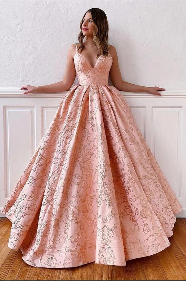 Vestido de fiesta vintage largo de satén con escote en V, tirantes finos y espalda descubierta