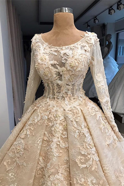 Vintage Brautkleid mit Spitze | Brautkleid mit Ärmeln