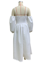 Abiti da sera a tinta unita con scollo a V e taschina, eleganti