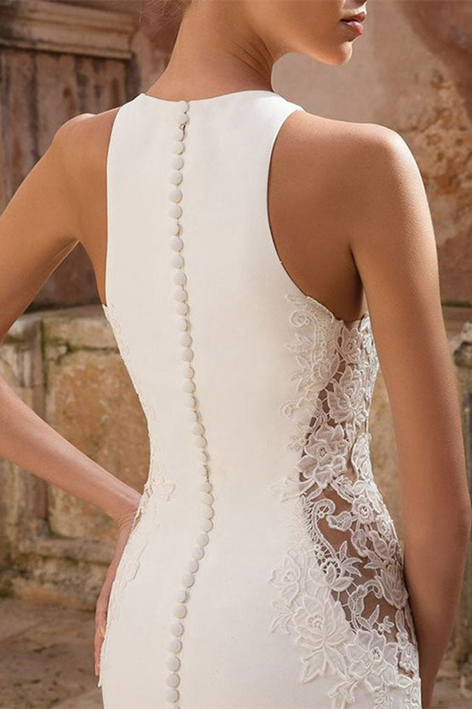 Sleeveless Mermaid Wedding Dress With Regal Fit And Flare