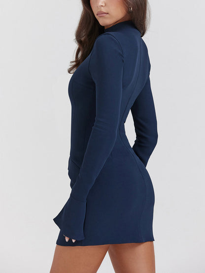 Marineblaues Minikleid 