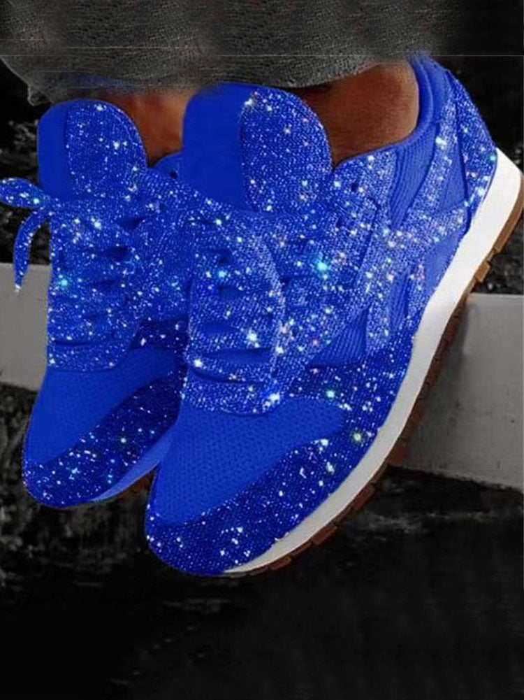 Scarpe da ginnastica casual scintillanti e traspiranti