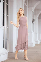 Robe de mariage de la mère de la mariée en deux pièces, ligne A, pour cérémonie et soirée formelle, modèle 28072