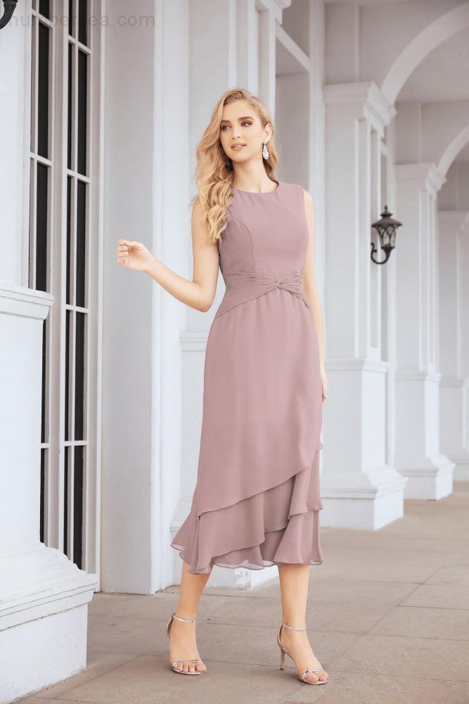 Robe de mariage de la mère de la mariée en deux pièces, ligne A, pour cérémonie et soirée formelle, modèle 28072