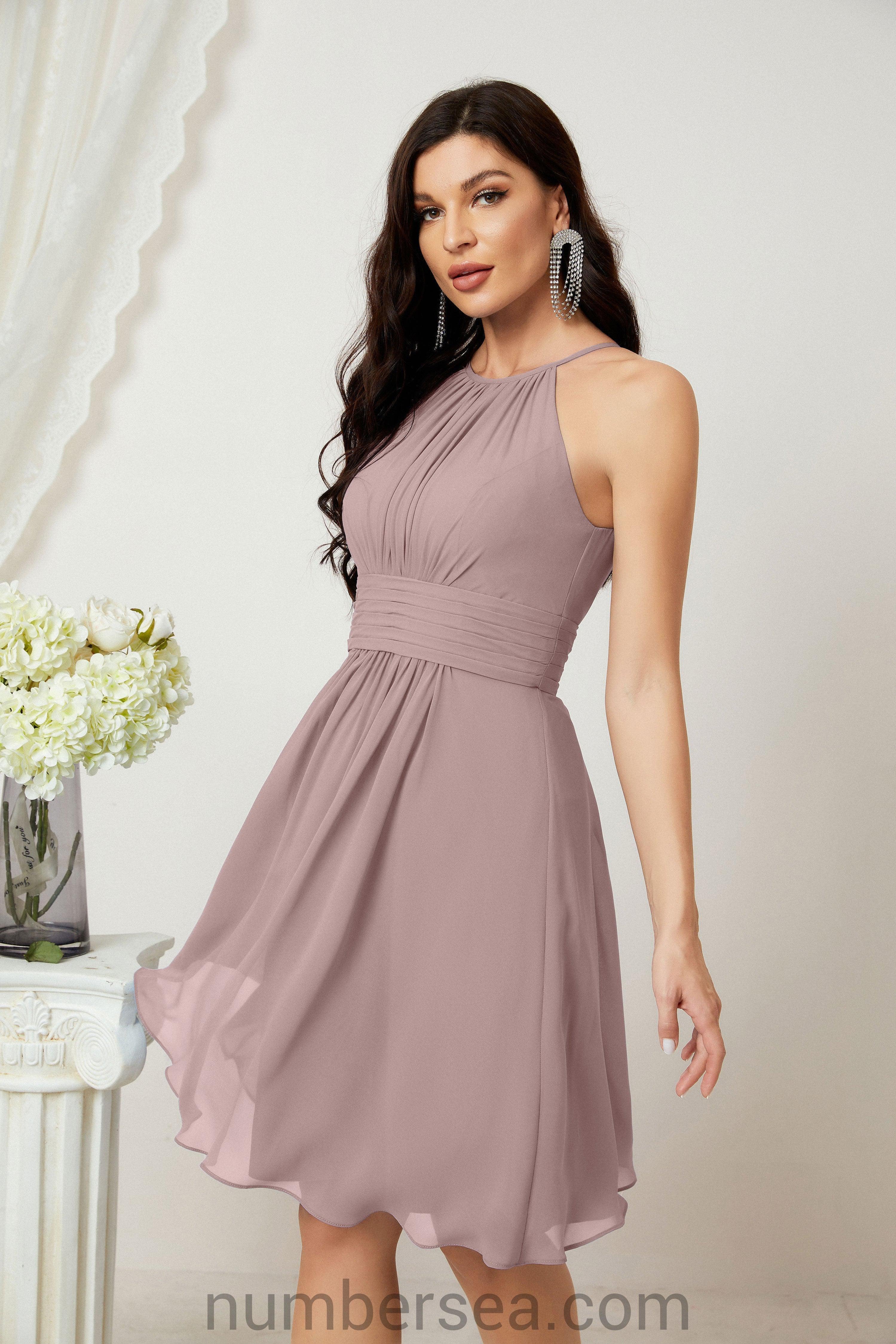 Robe de soirée formelle pour bal de fin d'études ou cocktail Halter 28011