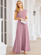 Abiti da damigella Numbersea con mantella, abito formale da ballo, abiti con schiena scoperta per madre della sposa 28058