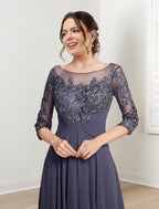 Floor Length Mother Of The Bride Dresses A Line Princess Scoop Necklines