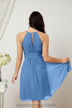 Robe de soirée formelle pour bal de fin d'études ou cocktail Halter 28011
