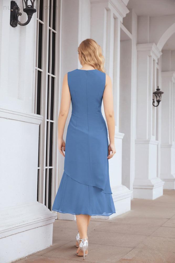 Robe de mariage de la mère de la mariée en deux pièces, ligne A, pour cérémonie et soirée formelle, modèle 28072