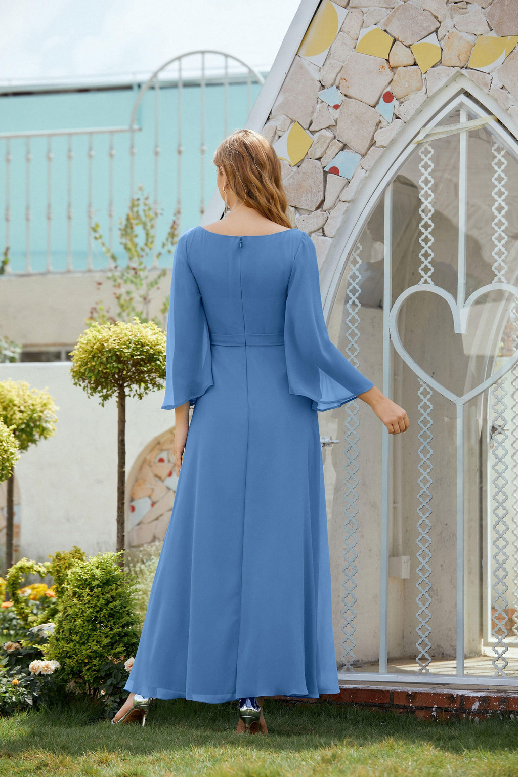 Abito da Sposa della Madre della Sposa Abito da Ballo Formale per Ospite di Matrimonio 28012