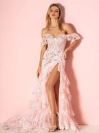 Kennedy | Etuikleid mit freier Schulter und Schnürung am Rücken für den Abschlussball